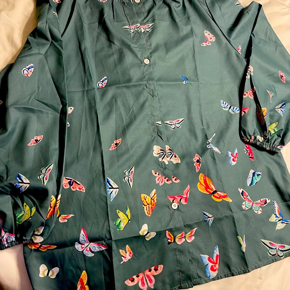 Xl poly/rayon blouse